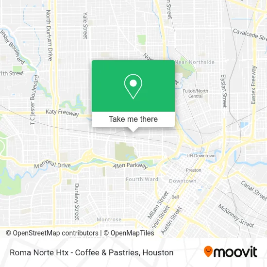 Roma Norte Htx - Coffee & Pastries map