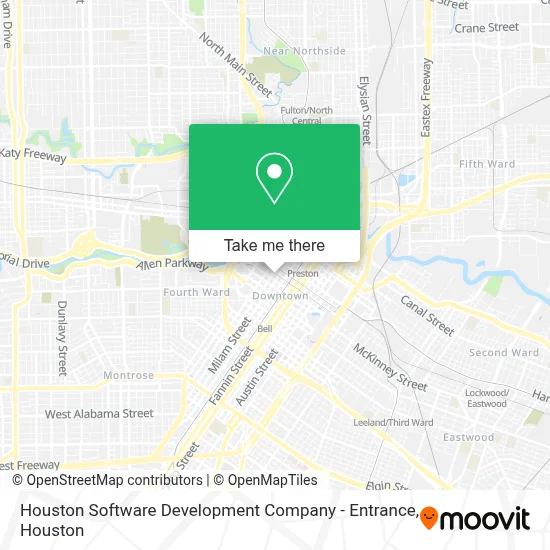 Houston Software Development Company - Entrance map