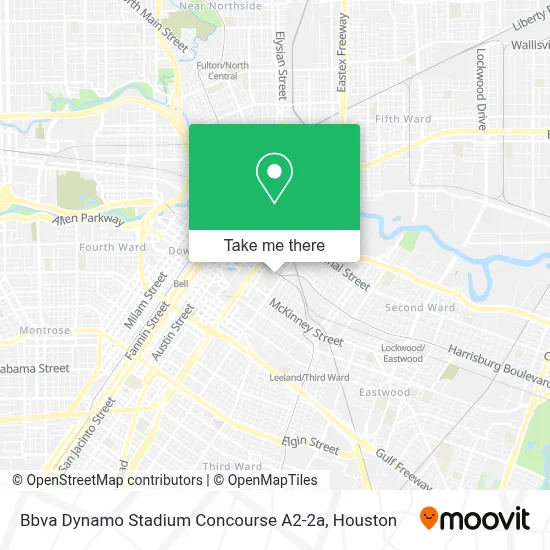 Bbva Dynamo Stadium Concourse A2-2a map