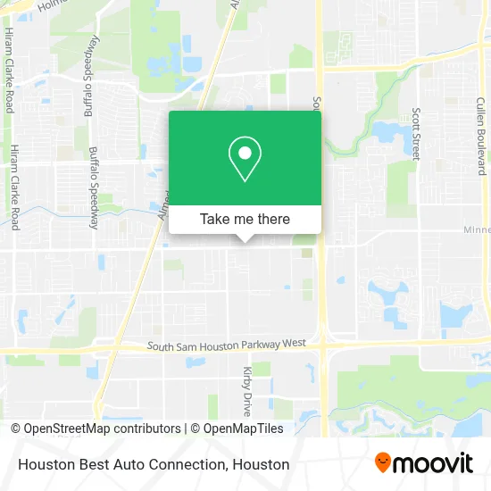 Houston Best Auto Connection map