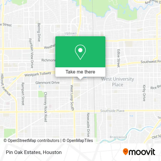 Pin Oak Estates map