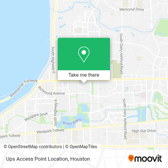 Ups Access Point Location map