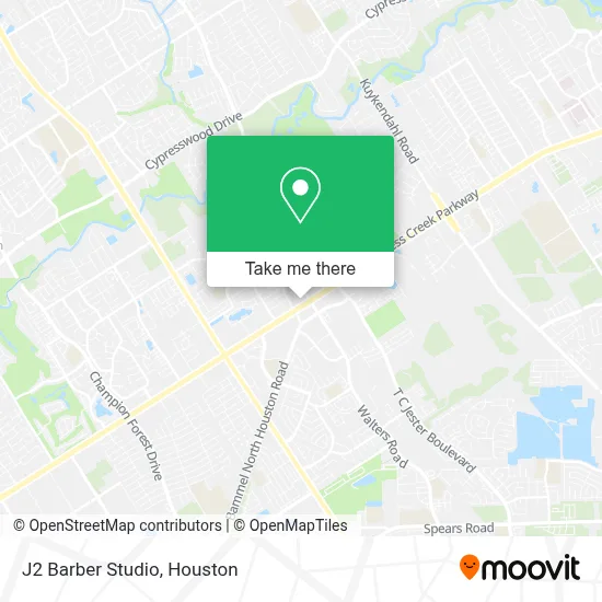 J2 Barber Studio map