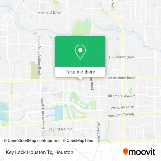 Key Lock Houston Tx map