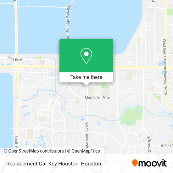 Replacement Car Key Houston map