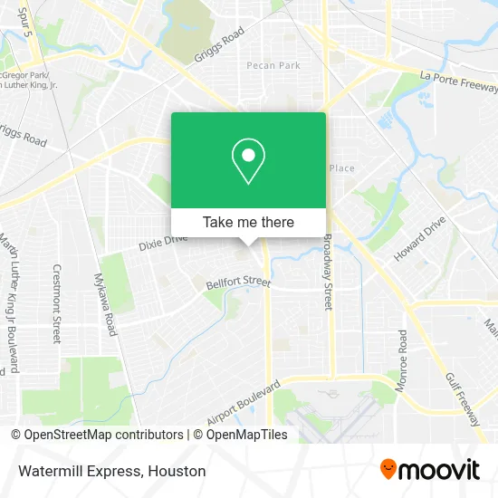 Watermill Express map