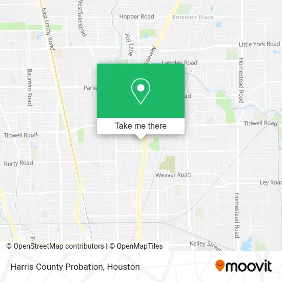 Harris County Probation map