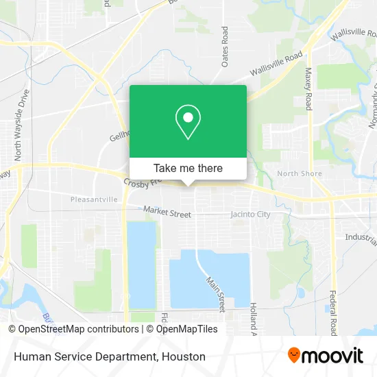 Human Service Department map
