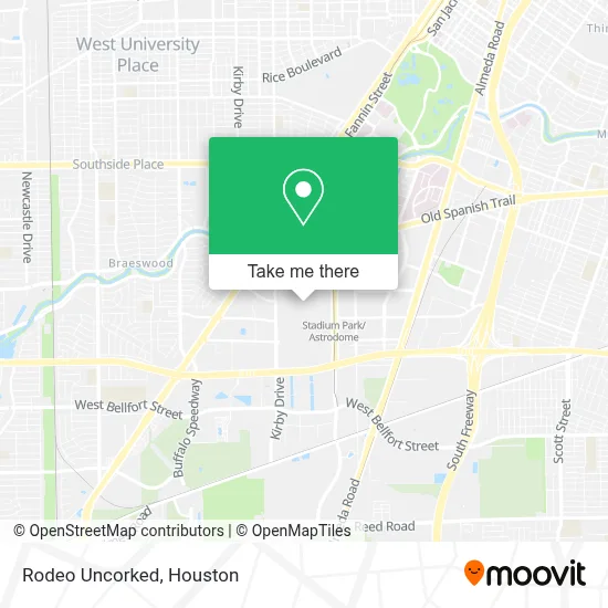 Mapa de Rodeo Uncorked
