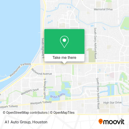 A1 Auto Group map