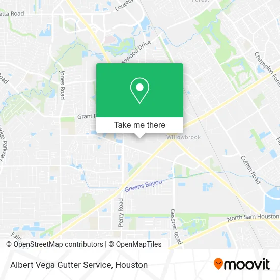 Albert Vega Gutter Service map