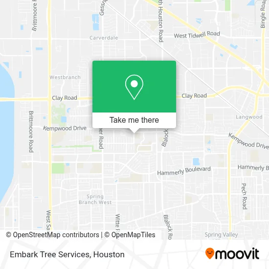 Embark Tree Services map