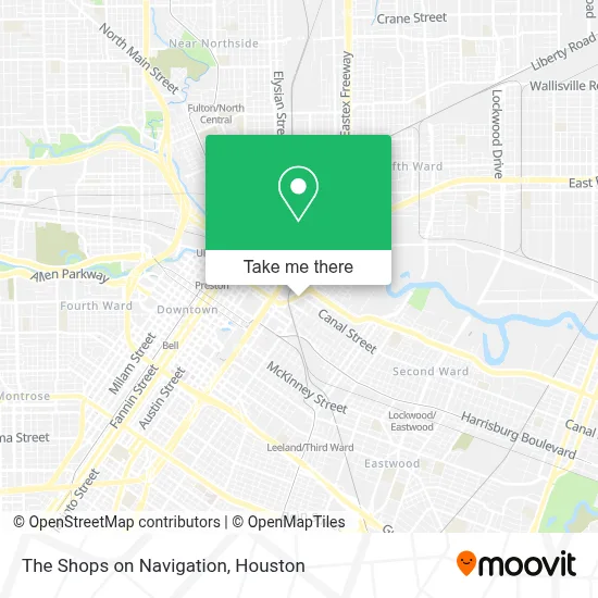 The Shops on Navigation map