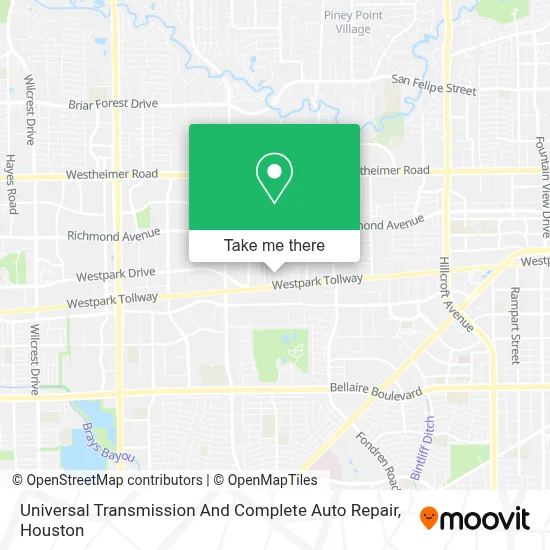 Universal Transmission And Complete Auto Repair map