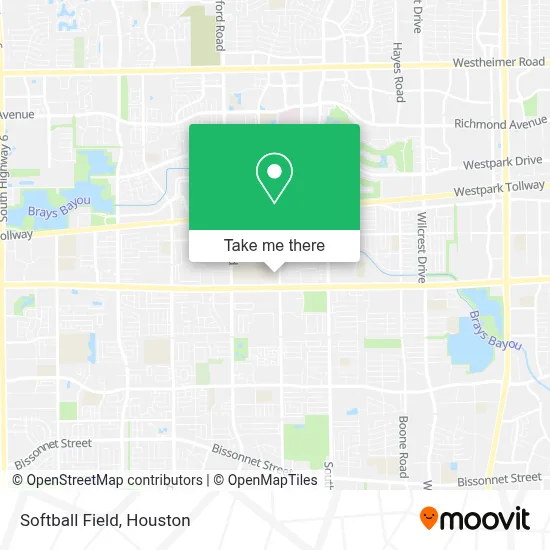 Softball Field map