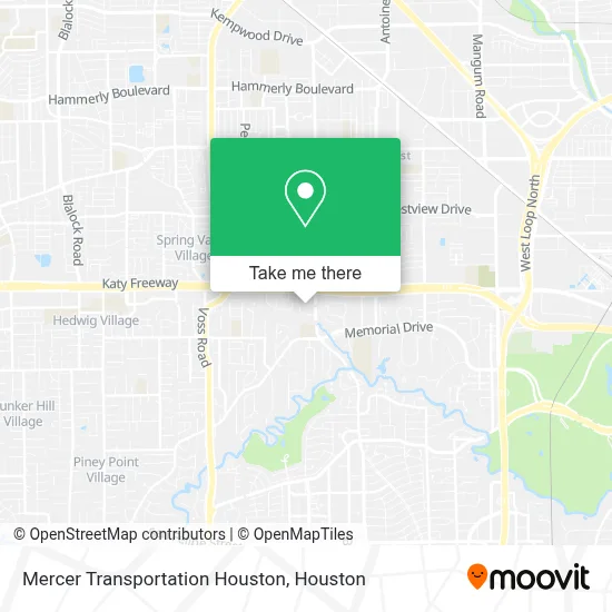 Mercer Transportation Houston map
