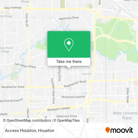 Access Houston map