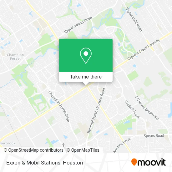 Exxon & Mobil Stations map