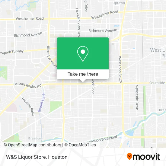 W&S Liquor Store map