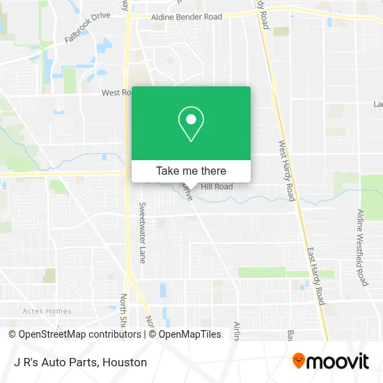 J R's Auto Parts map