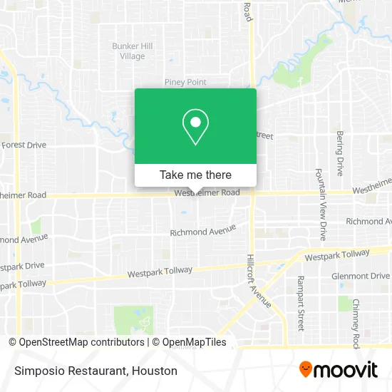 Simposio Restaurant map