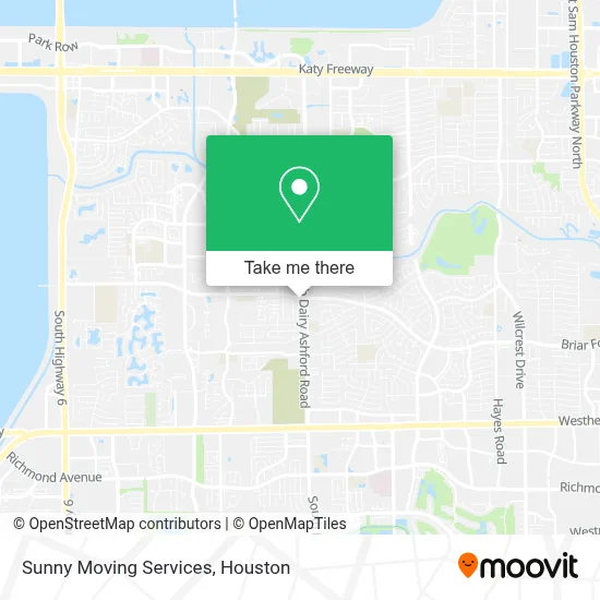 Sunny Moving Services map