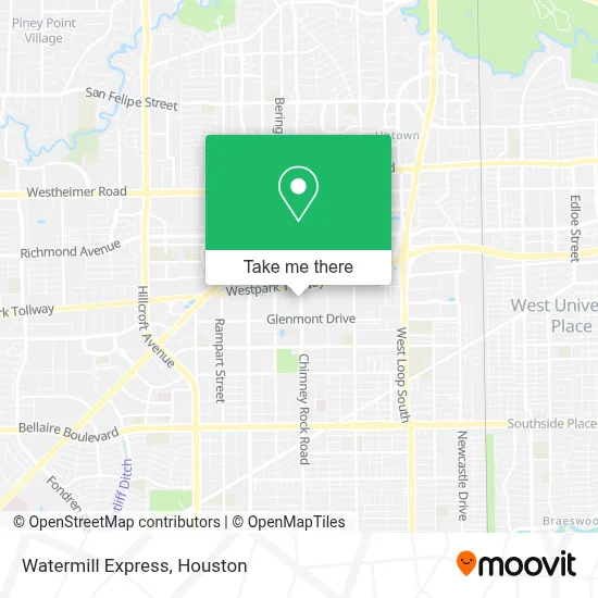Watermill Express map