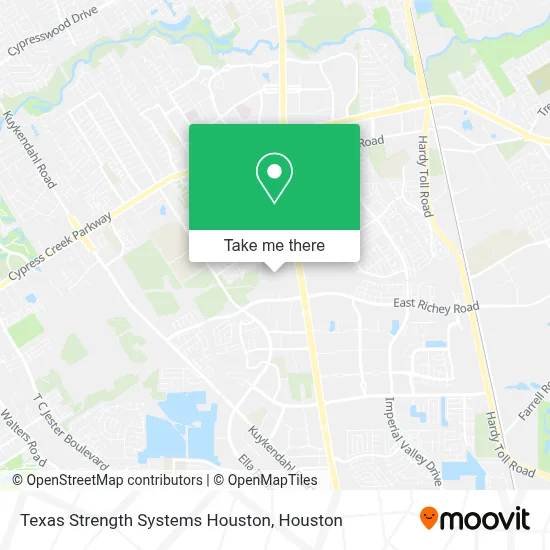 Texas Strength Systems Houston map