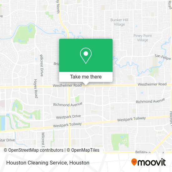 Houston Cleaning Service map