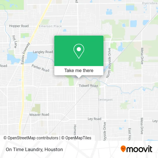 On Time Laundry map