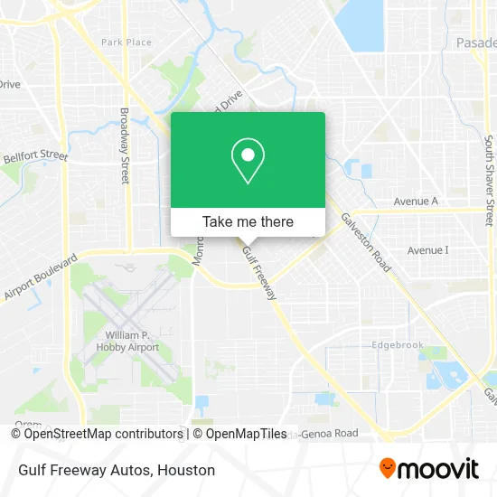 Gulf Freeway Autos map