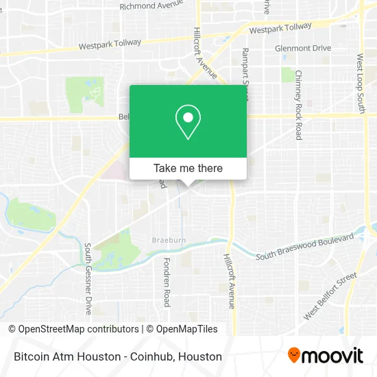 Bitcoin Atm Houston - Coinhub map