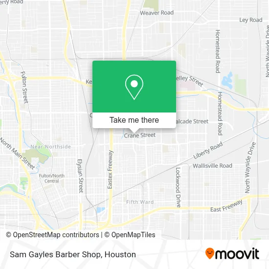 Sam Gayles Barber Shop map