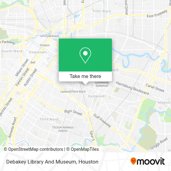 Debakey Library And Museum map