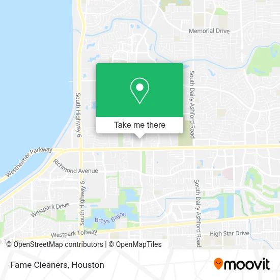 Fame Cleaners map