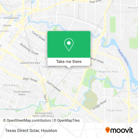 Texas Direct Solar map