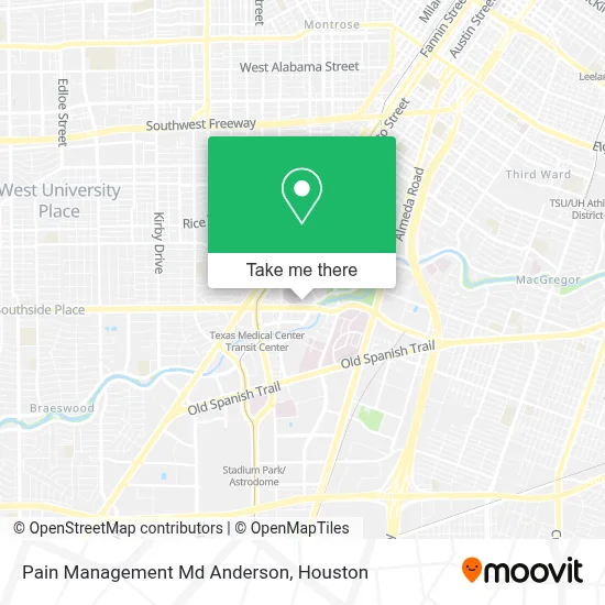 Pain Management Md Anderson map