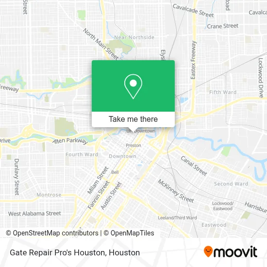 Gate Repair Pro's Houston map