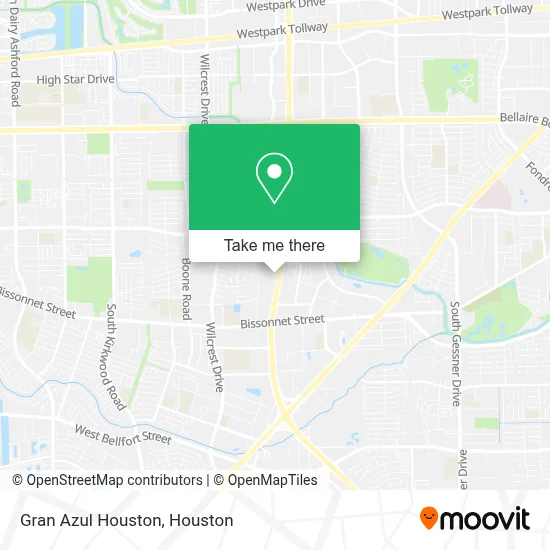 Gran Azul Houston map