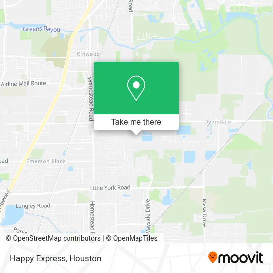 Happy Express map