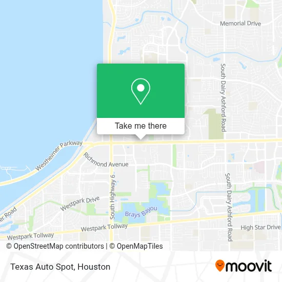 Texas Auto Spot map