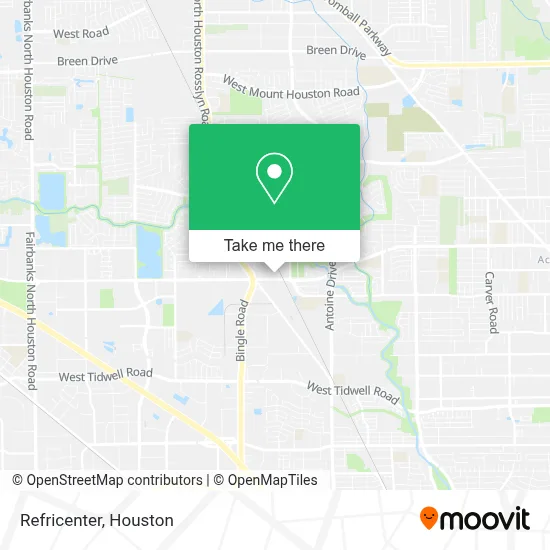 Refricenter map