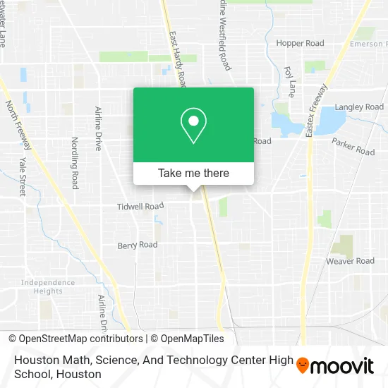 Houston Math, Science, And Technology Center High School map