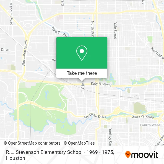 R.L. Stevenson Elementary School - 1969 - 1975 map