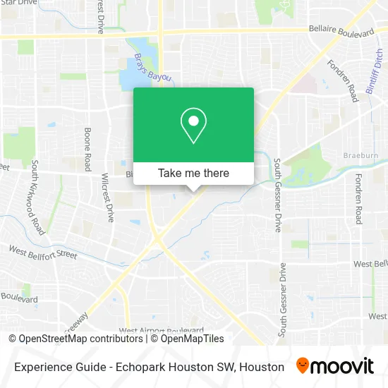Experience Guide - Echopark Houston SW map