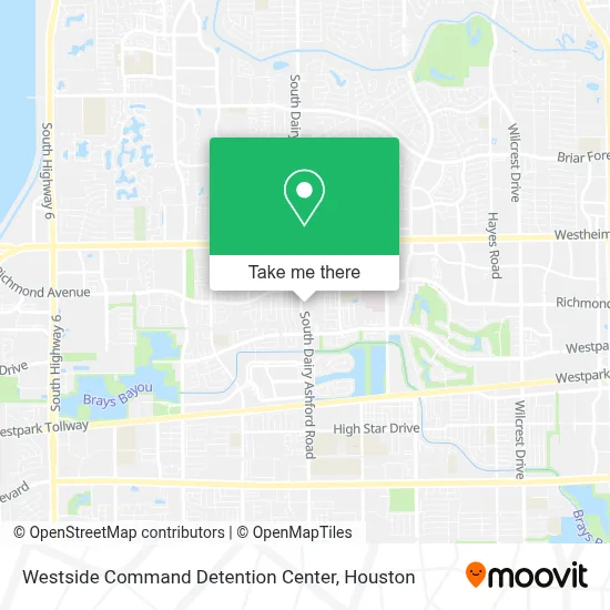 Westside Command Detention Center map