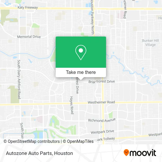 Autozone Auto Parts map