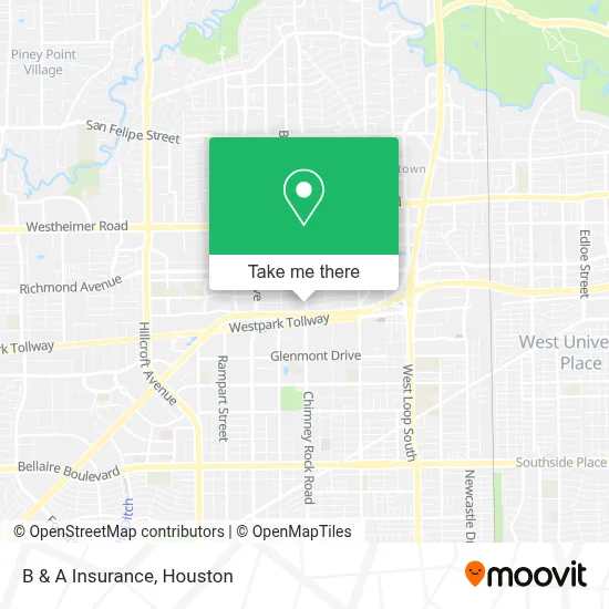 B & A Insurance map