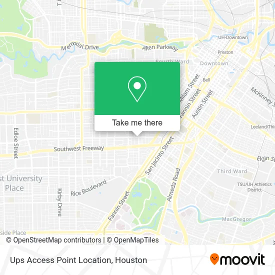 Ups Access Point Location map