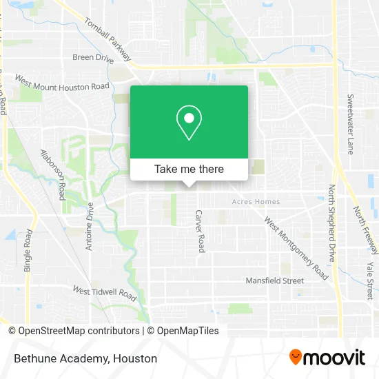 Bethune Academy map
